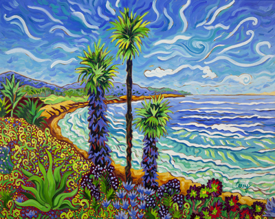 Vibrant Expressions Paintings By Cathy Carey At La Playa Gallery In La Jolla CA